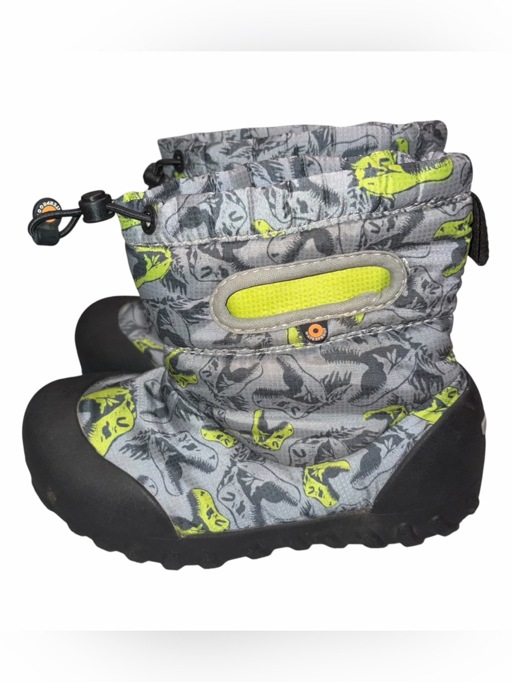 Bogs Kids B Moc Dinosaur Insulated Waterproof Snow Boots size 13